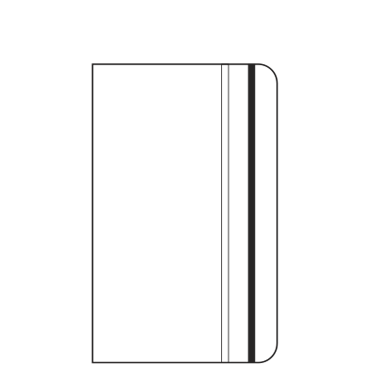 Disegno tecnico del taccuino Stifflex Medium