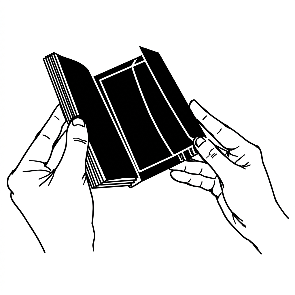 Illustrazione della tasca interna del taccuino
